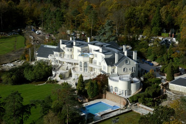 MODERN DAY STATELY HOME - Updown Court in Windlesham, Surrey. When completed it will go on the market for offers in excess of £70m. Photo: Dwayne Senior/Sunday Times 25 Oct 2004