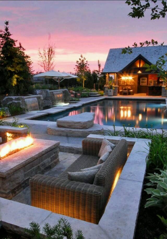stunning luxury exterior fireplaces